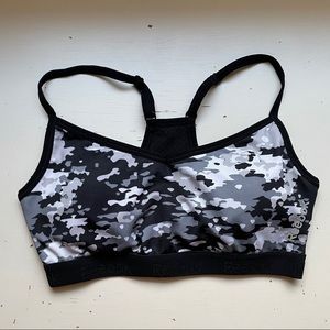 Reebok Racerback Camo Sports Bra XS
